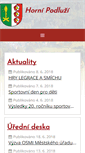 Mobile Screenshot of hornipodluzi.cz